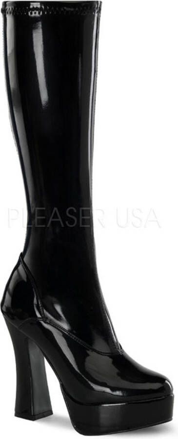 pleaser ELECTRA-2000Z Kniehoge laarzen 47 Shoes Zwart