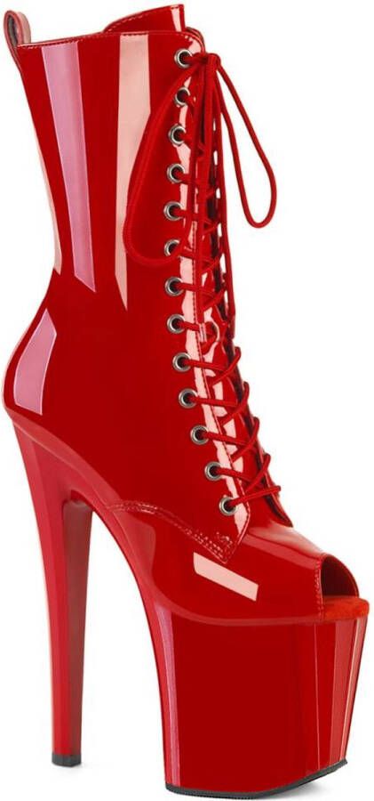 Pleaser ENCHANT-1041 Plateau Laarzen Paaldans schoenen 35 Shoes Rood