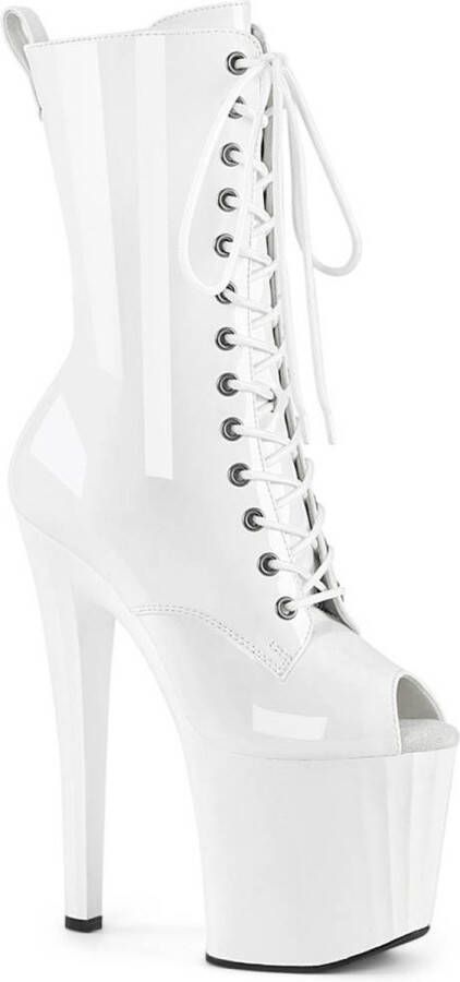 Pleaser ENCHANT-1041 Plateau Laarzen Paaldans schoenen 35 Shoes Wit