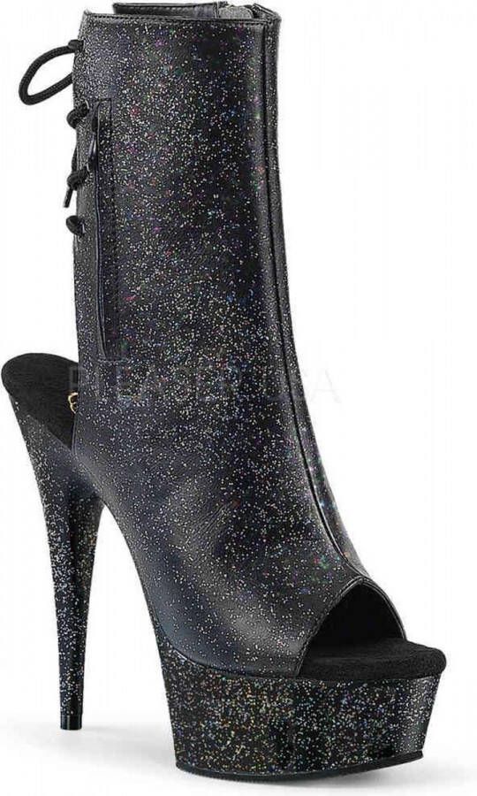 Pleaser Enkellaars 41 Shoes DELIGHT 1018MMG Zwart