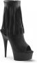 Pleaser 5 = | DELIGHT 1019 | 6 Heel 1 3 4 PF Open Toe Heel Fringe Bootie Side Zip - Thumbnail 1