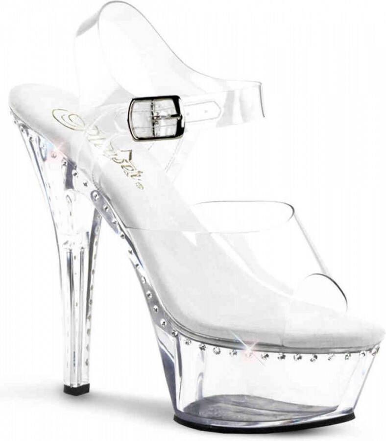 Pleaser KISS-208LS Sandaal met enkelband Paaldans schoenen Paaldans schoenen 40 Shoes Zwart