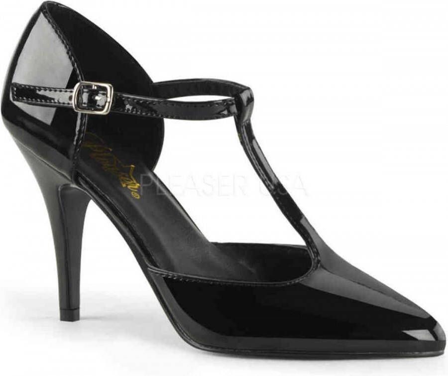 pleaser EU 37 = US 7 | VANITY 415 | 4 T Strap D'Orsay Style Pump