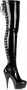 Pleaser shoes = DELIGHT-3063 6 Heel 1 3 4 PF Back Lace Thigh Boot Side Zip - Thumbnail 1