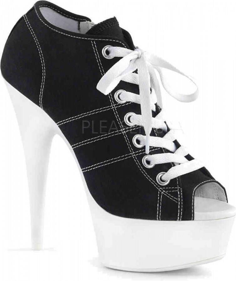 pleaser = | DELIGHT 600SK 01 | 6 Heel 1 3 4 PF Open Toe Sneaker Side Zip