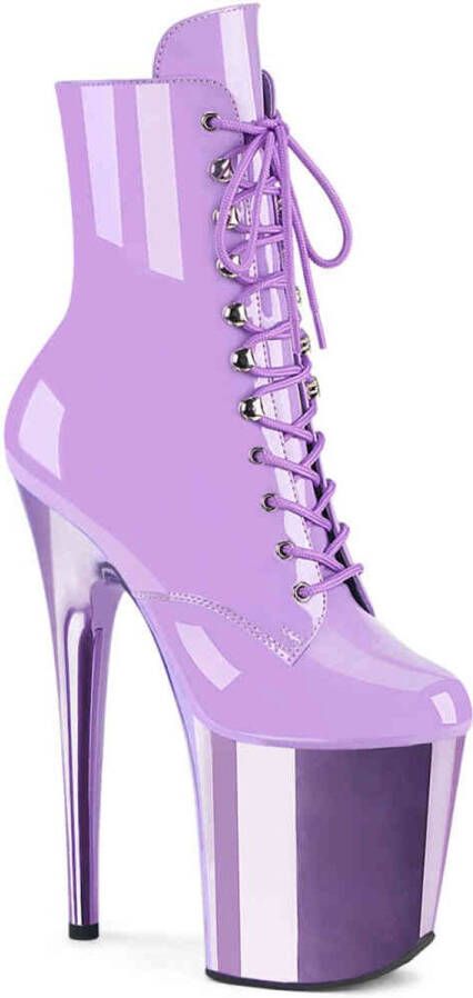 Pleaser FLAMINGO-1020 Plateau Laarzen Paaldans schoenen 41 Shoes Paars