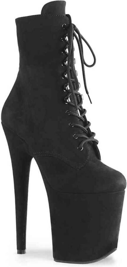 Pleaser FLAMINGO-1020FS Plateau Laarzen Paaldans schoenen Paaldans schoenen 45 Shoes Zwart