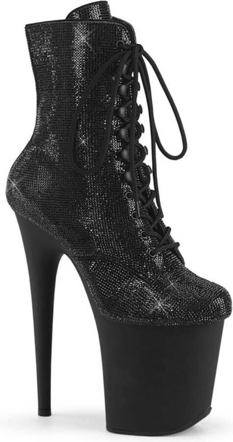 Pleaser FLAMINGO-1020RS Plateau Laarzen Paaldans schoenen 38 Shoes Zwart