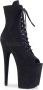 Pleaser FLAMINGO-1021FS Plateau Laarzen Paaldans schoenen Paaldans schoenen 44 Shoes Zwart - Thumbnail 1