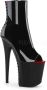 Pleaser Plateau Laarzen Paaldans schoenen 39 Shoes FLAMINGO 1025 Paaldans schoenen Zwart Rood - Thumbnail 2