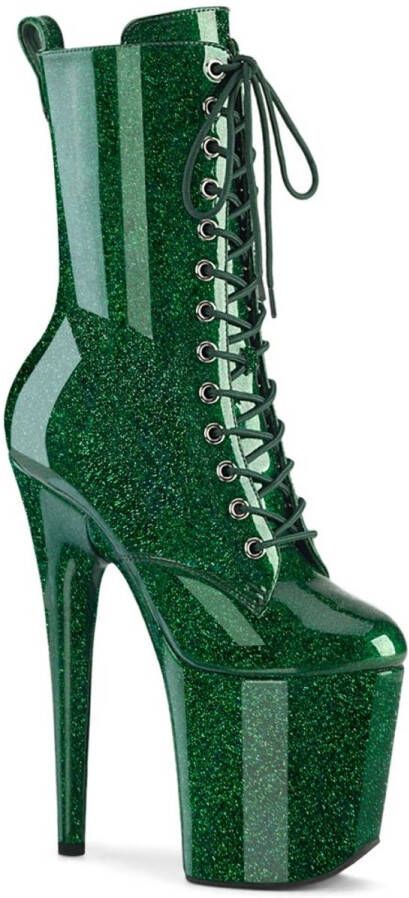 Pleaser FLAMINGO-1040GP Plateau Laarzen 35 Shoes Groen