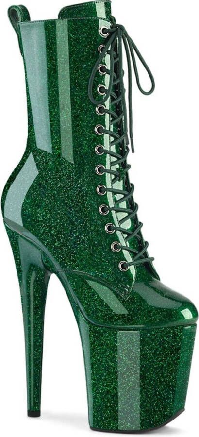 Pleaser FLAMINGO-1040GP Plateau Laarzen 36 Shoes Groen
