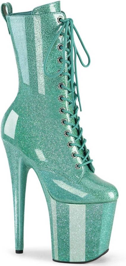 Pleaser FLAMINGO-1040GP Plateau Laarzen 41 Shoes Mintgroen