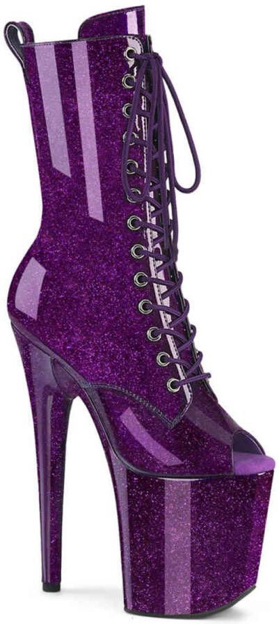 Pleaser FLAMINGO-1041GP Plateau Laarzen Paaldans schoenen 44 Shoes Paars