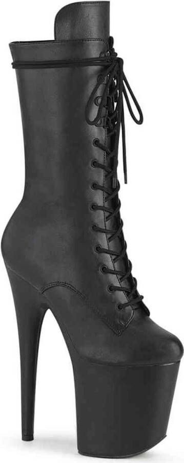 pleaser FLAMINGO-1050WR Plateau Laarzen Paaldans schoenen 45 Shoes Zwart