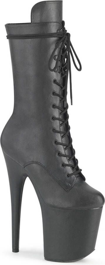 Pleaser FLAMINGO-1050WR Plateau Laarzen Paaldans schoenen 45 Shoes Zwart
