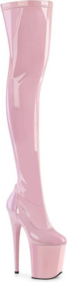 Pleaser FLAMINGO-3000 Plateau Overknee Laarzen 37 Shoes Roze