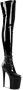 Pleaser FLAMINGO-3000 Plateau Overknee Laarzen Paaldans schoenen 45 Shoes Zwart - Thumbnail 1