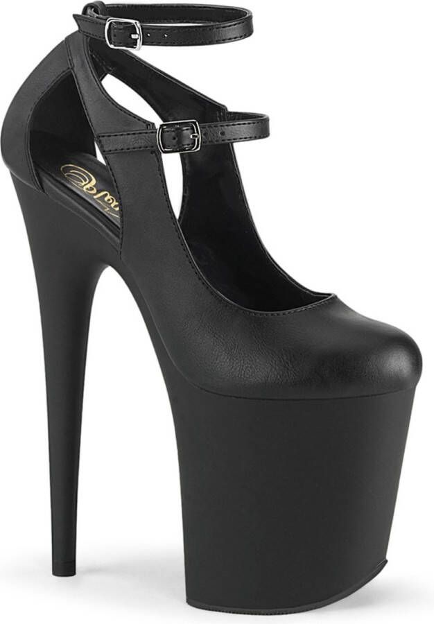 Pleaser Hoge hakken 39 Shoes FLAMINGO 850 Paaldans schoenen Zwart