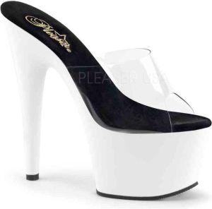 Pleaser Muiltjes ADORE-701UV Paaldans schoenen Transparant Zwart