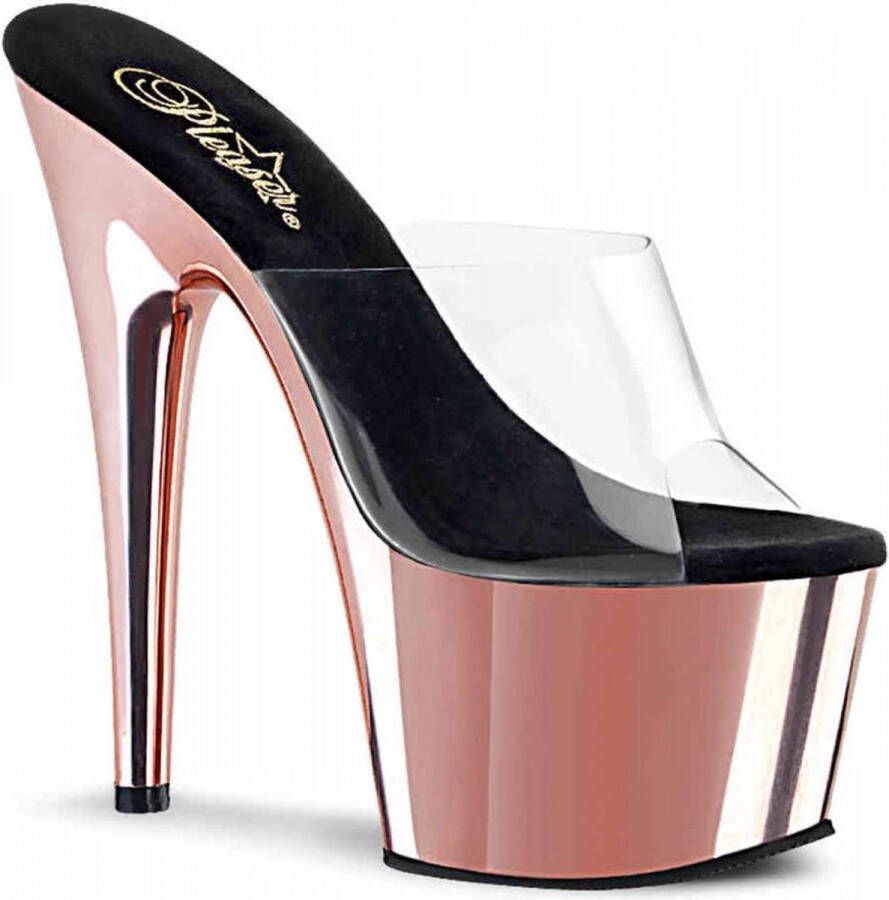 Pleaser Muiltjes met hak 35 Shoes ADORE 701 Roze Goudkleurig