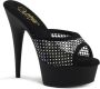 Pleaser DELIGHT-601-6RM Muiltjes met hak 35 Shoes Zwart - Thumbnail 1