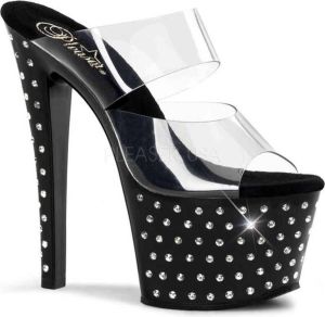 Pleaser Muiltjes STARDUST-702 Paaldans schoenen Zwart
