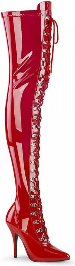 Pleaser Overknee laarzen 39 Shoes SEDUCE 3024 Rood