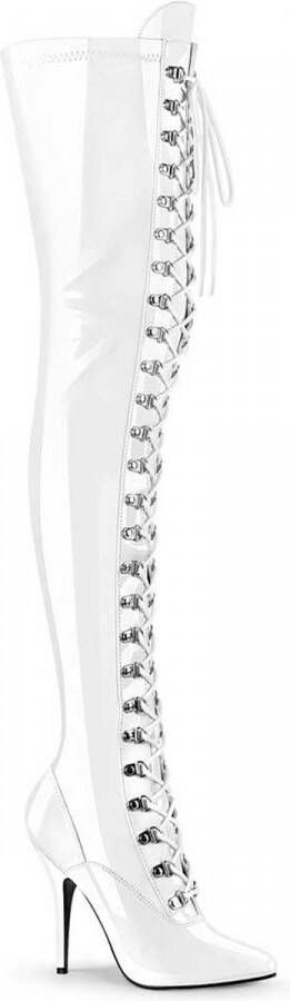 Pleaser Overknee laarzen 41 Shoes SEDUCE 3024 Wit