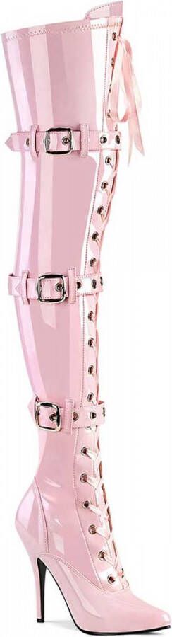 Pleaser Overknee laarzen 44 Shoes SEDUCE 3028 Roze