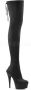 Pleaser Overknee Laarzen 38 Shoes DELIGHT 3003 Zwart - Thumbnail 2