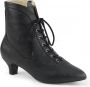 Pleaser Pink Label Enkellaars 42 Shoes FAB 1005 Zwart - Thumbnail 1