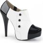 Pleaser Pink Label Hoge hakken 40 Shoes CHLOE 11 Wit Zwart - Thumbnail 1