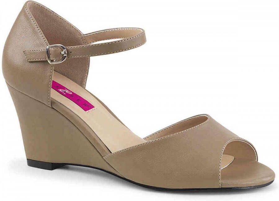 Pleaser Pink Label Hoge hakken 40 Shoes KIMBERLY 05 Beige Creme