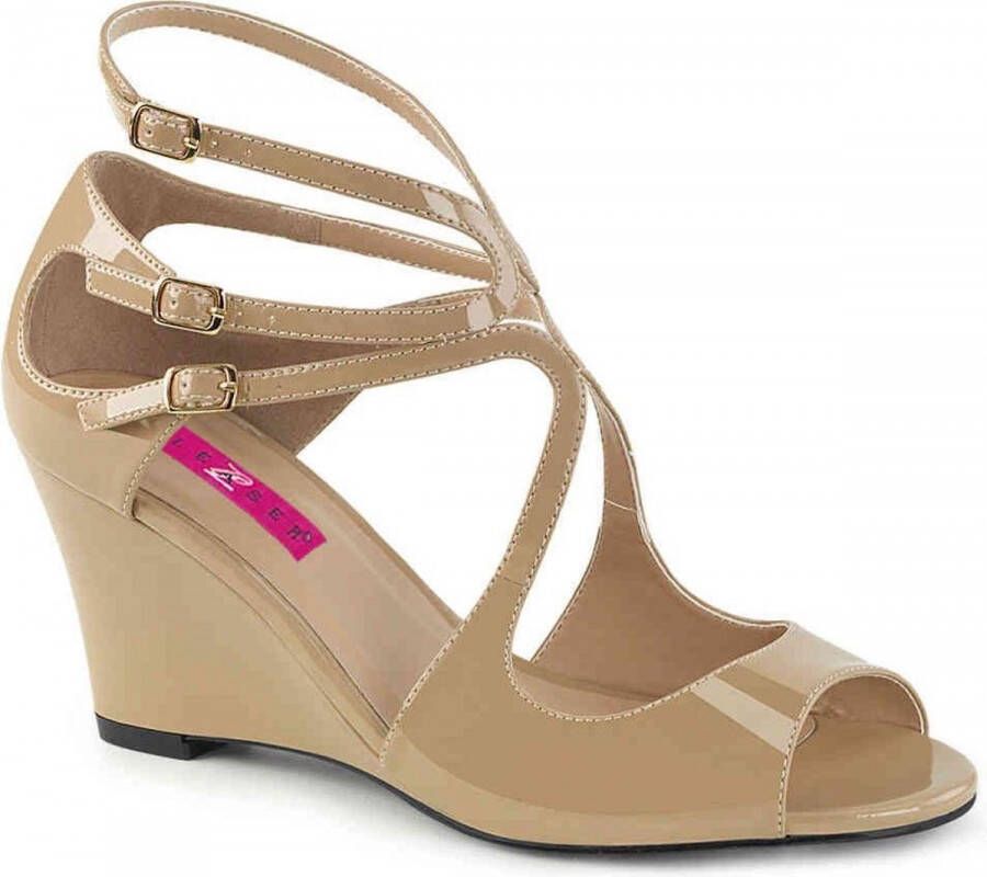 Pleaser Pink Label Hoge hakken 41 Shoes KIMBERLY 04 Beige
