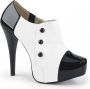 Pleaser Pink Label Hoge hakken 40 Shoes CHLOE 11 Wit Zwart - Thumbnail 4