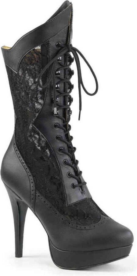 Pleaser Pink Label CHLOE-115 Laarzen Paaldans schoenen 46 Shoes Zwart - Foto 5