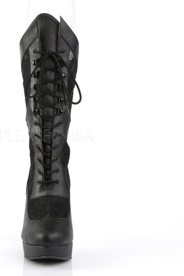 Pleaser Pink Label CHLOE-115 Laarzen Paaldans schoenen 46 Shoes Zwart - Foto 2