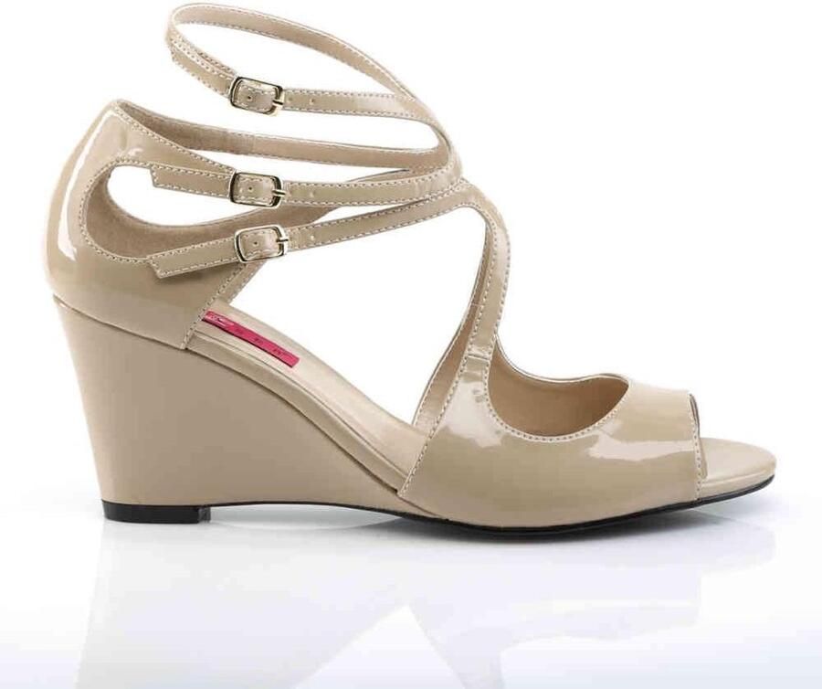Pleaser Pink Label Hoge hakken 45 Shoes KIMBERLY 04 Beige - Foto 3