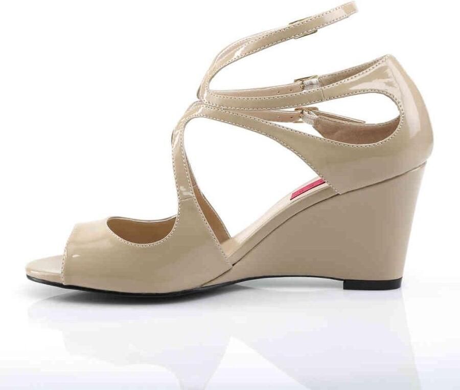 Pleaser Pink Label Hoge hakken 45 Shoes KIMBERLY 04 Beige - Foto 2