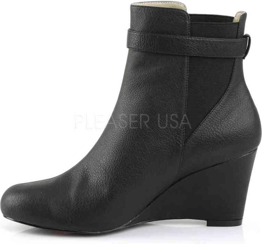 Pleaser Pink Label KIMBERLY-102 Enkellaars 47 Shoes Zwart