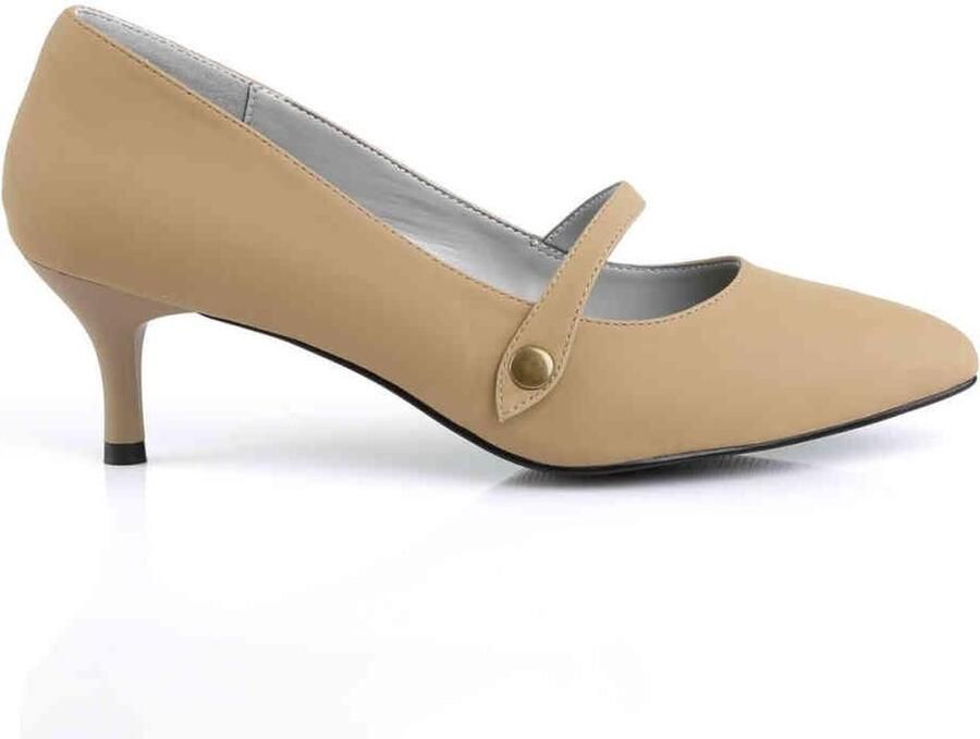 Pleaser Pink Label Pumps 42 Shoes KITTEN 03 Paaldans schoenen Beige Creme - Foto 2