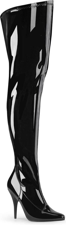 Pleaser Pink Label SEDUCE-3000WC Overknee Laarzen Paaldans schoenen 44 Shoes Zwart