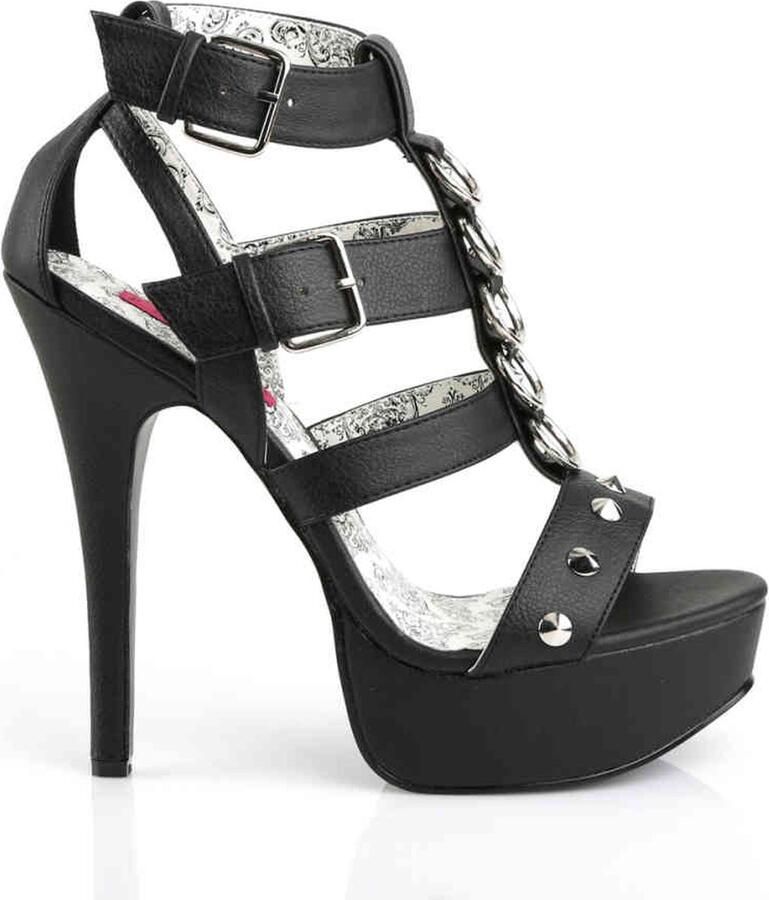 Pleaser Pink Label TEEZE-42W Hoge hakken 42 Shoes Zwart - Foto 2