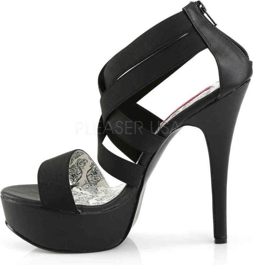 Pleaser Pink Label Hoge hakken 46 Shoes TEEZE 47W Zwart