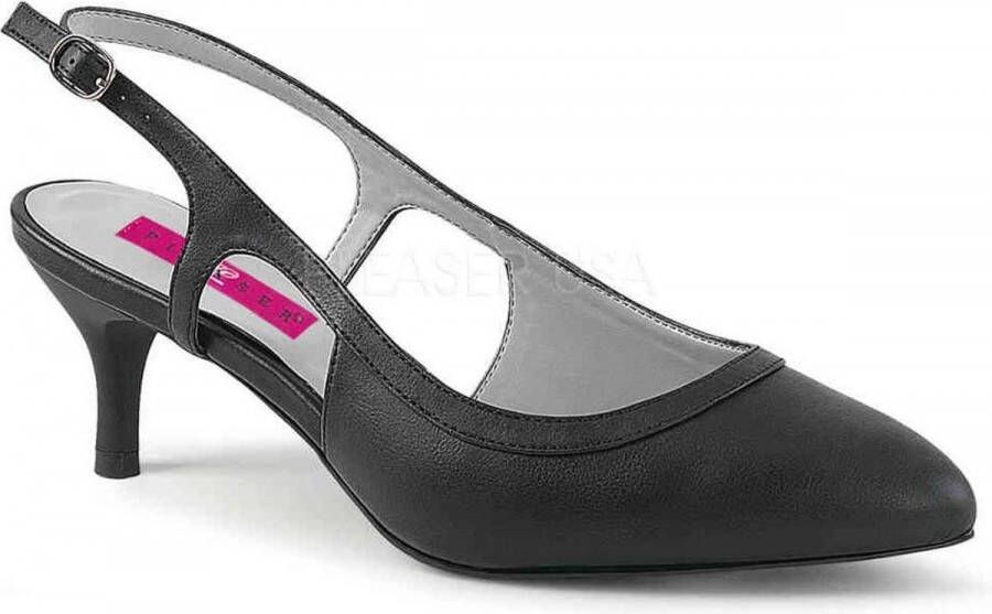 Pleaser Pink Label Pumps 40 Shoes KITTEN 02 Paaldans schoenen Zwart