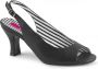 Pleaser Pink Label Pumps 42 Shoes JENNA 02 Paaldans schoenen Zwart - Thumbnail 2