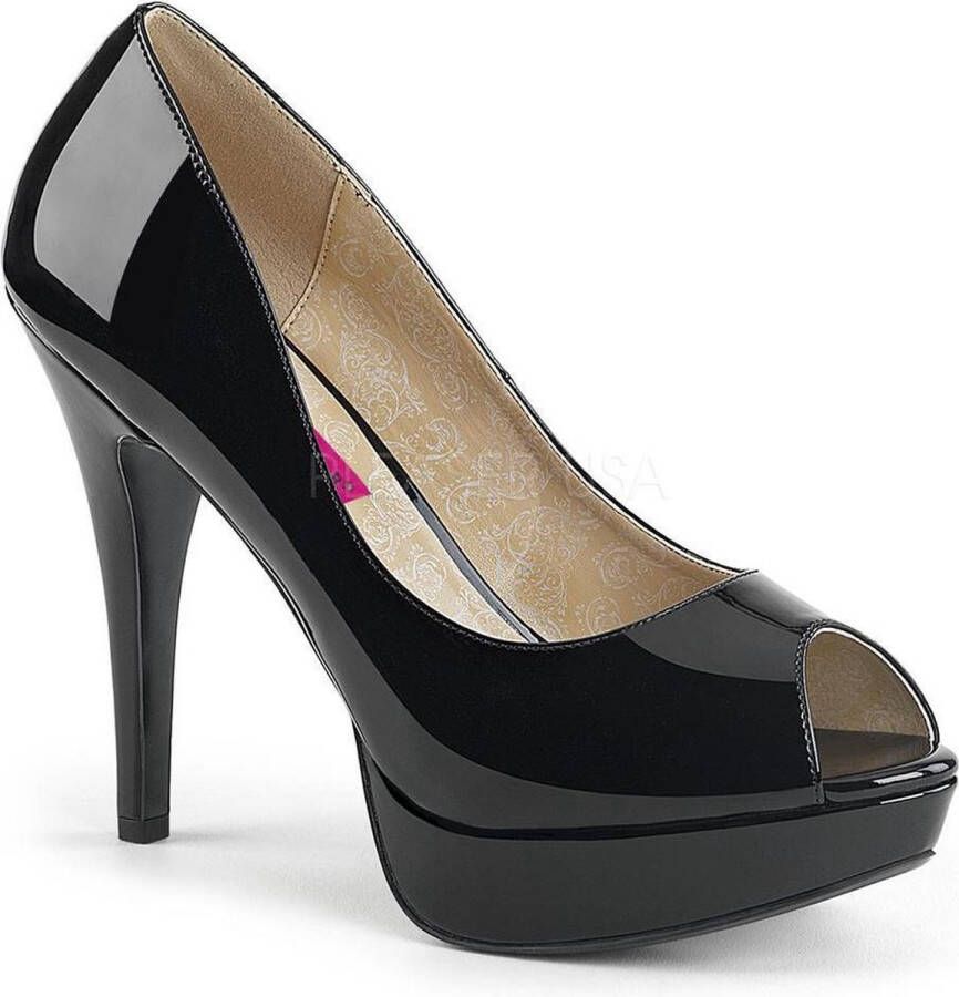 Pleaser Pink Label Pumps 45 Shoes CHLOE 01 Paaldans schoenen Zwart - Foto 5