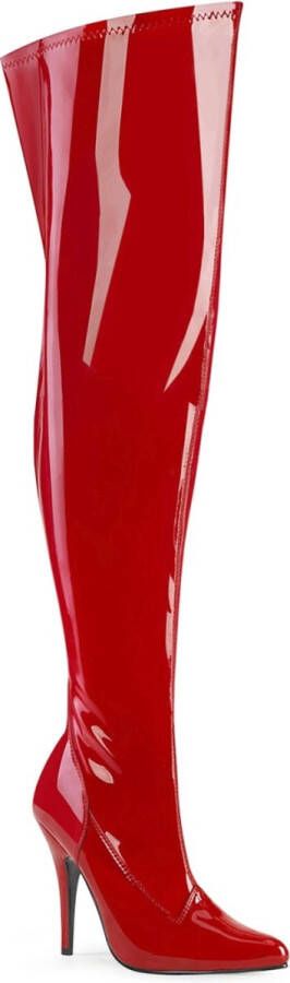 Pleaser Pink Label SEDUCE-3000WC Overknee Laarzen Paaldans schoenen 38 Shoes Rood