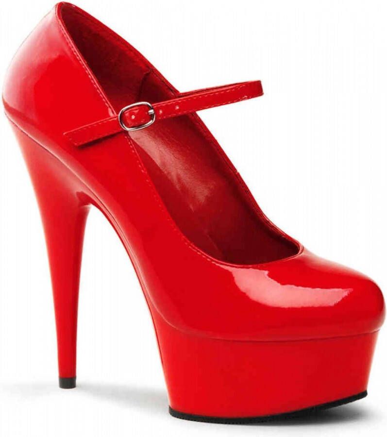 Pleaser Plateau hakken 44 Shoes DELIGHT 687 Rood